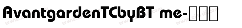 AvantgardenTCbyBT me字体转换 AvantgardenTCbyBT me字体转换